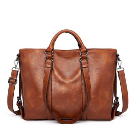 Trendy PU Leather Saddle Bag